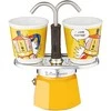Bialetti Mini Express Lichtenstein Mokos gaminimo indas Sidabras, Geltona
