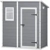 Keter sodo namelis Manor Pent 6x4, pilkos/baltos spalvos, 183,5 x 111 x 200,5 cm