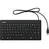 Keysonic KSK-3230 IN Klaviatūra, Antimikrobinė silikoninė apsauga; 100 % atsparus vandeniui, atitinka IP68 standartą; Atsparus spausdinimas apsaugo klavišus nuo blukimo, Anglų kalba, su laidomis, Juodas