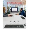 RaidSonic KeySonic KSK-8023BTRF (DE) klaviatūra Universalus Bluetooth QWERTZ German Anthracite, Juodas