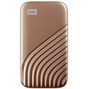Kietasis diskas Western Digital Sandisk WD 1TB My Passport SSD - Portable SSD, iki 1050MB/s Read and 1000MB/s Write Speeds, USB 3.2 Gen 2 - Gold, EAN: 619659183981