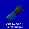 Kingston 64GB USB3.2 Gen 1 DataTraveler Exodia M (Juodas + Mėlyna)