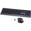 Klaviatūra Rapoo Kabelloses Multi-Mode-Deskset "9500M", Juodas Ultraflaches 4,5-mm-Design - kabellose Multimodus-Verbindung - Tastaturlayout: QWERTZ (deutsch) - L