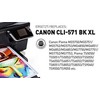 Legrand Tusz KMP Patrone Canon CLI-571 BK XL comp. ph.juodas pigm. C107BKX - 1568,0001