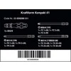 Atsuktuvas su 89 mm ilgio antgalių rinkiniu Wera Kraftform Kompakt 41, 11vnt