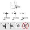 LABEL THE CABLE Wall Velcro Cable Holder 10-Piece Set – baltos spalvos