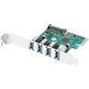 LANBERG išplėtimo plokštė PCI Express > 4 x USB 3.1 GEN1 + žemo profilio laikiklis