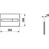 Laufen WC klavišas LIS Dual Flush, chromas 8956610040001