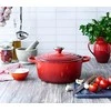 Virtuvės Indai - Le Creuset Signature Keptuvė 28cm Apvalus Ketaus Vyšninė Raudona