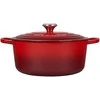 Virtuvės Indai - Le Creuset Signature Keptuvė 28cm Apvalus Ketaus Vyšninė Raudona