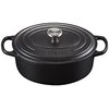 Le Creuset „Signature“ ovalus troškintuvas, 29 cm, juodas