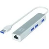 Level One USB šakotuvas LevelOne 1x RJ-45 + 3x USB-A 3.0 (USB-0504)