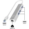 Level One USB šakotuvas LevelOne 1x RJ-45 + 3x USB-A 3.0 (USB-0504)