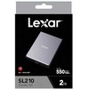 Kietasis diskas Lexar | Portable SSD | SL210 | 2000 GB | Solid-state drive sąsaja USB 3.1 Type-C | Skaitymo greitis 550 MB/s
