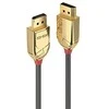 DisplayPort kabelis - LINDY Gold Line DisplayPort 1.4 kabelis, M/M, 2 m, Pilkas