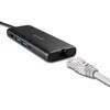 Nešiojamojo Kompiuterio Dokavimo Stotis - LINDY DST-Mini, USB-C Nešiojamojo Kompiuterio Mini Dokavimo Stotis, 4K Palaikymas, 100W Perėjimo Įkrovimas 4K HDMI®, PD 3.0 100W, Gigabit Ethernet, MicroSD ir SD, Juoda