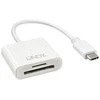 Atminties Kortelių Skaitytuvas - LINDY USB 3.2 Type C SD Kortelių Skaitytuvas, 5Gbps, Baltas