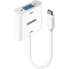 Adapteris - LINDY USB Type C į VGA Konverteris, Baltas
