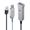 USB Kabelis - LINDY Šviesolaidinis USB 3.0 Laidas, 5Gbps, 30 m, Mėlynas