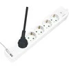 LogiLink 5 gniazd 1.5m balta | 2 x USB
