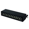 LogiLink Patch panelė 12x RJ- 45 Cat.6A STP Juodas (NP0019B)