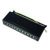 LogiLink Patch panelė 12x RJ- 45 Cat.6A STP Juodas (NP0019B)