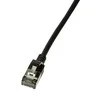 2direct LogiLink Patchkabel CAT6A U/FTP TPE SlimLine juodas 0,3m
