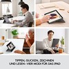 Logitech Combo Touch skirta Apple iPad Pro (2021) 12.9 col. - Dėklas su klaviatūra ir jutikliniu kilimėliu (vokiečių k.)