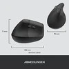 Pelė LOGITECH LIFT verslui LEFT - GRAPHITE / Juodas - EMEA