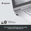LOGITECH Lift verslui Vertikali pelė ergonomiškas 6 mygtukai belaidis Bluetooth 2.4 GHz Bolt USB imtuvas off-baltas
