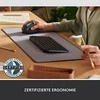 LOGITECH Lift verslui Vertikali pelė ergonomiškas 6 mygtukai belaidis Bluetooth 2.4 GHz Bolt USB imtuvas off-baltas