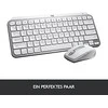 Minimalistinė Belaidė Klaviatūra su pašvietimu MX Keys MIni for Mac, DE išdėstymas, Pilka
