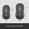 LOGITECH Signature M650 verslui Optinė pelė 5 mygtukai wireless Bluetooth 2.4 GHz Bolt USB receiver graphite