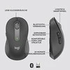 LOGITECH Signature M650 verslui Optinė pelė 5 mygtukai wireless Bluetooth 2.4 GHz Bolt USB receiver graphite