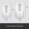 LOGITECH Signature M650 verslui Pelė wireless Bluetooth 2.4 GHz Bolt USB receiver off-baltas
