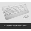 Klaviatūra Logitech Klaviatūros ir pelės rinkinys Signature MK650 Combo For Business - Baltas