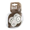 LOVI dinaminis silikoninis čiulptukas BUDDY BEAR, 0-3 mėn., 2 vnt., 22/863