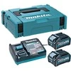 Makita Akumuliatorių ir kroviklio komplektas XGT®, 40Vmax 191J97-1 XGT® • 40Vmax • 2vnt 4.0Ah • DC40RA