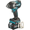 akumulatorowy klucz udarowy 1/2", 1100Nm, 40V max, Makita [TW007GD201] 2x2,5Ah, Li-Ion, XGT