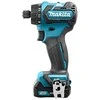 Makita DF032DSAJ Akumuliatorinis gręžtuvas, 12V MAX, 2x2,0 Ah Li-ion 35/21 Nm, 0,88kg, 1/4", LED 2-speed, BL, MAKPACK