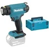 Makita DHG181ZJ LXT KARŠTO ORO FENAS 18V, Reguliuojama temperatūra - 550C°, 120/200 l/min, Be akumuliatorių ir kroviklio!, MAKPACK
