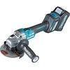 Makita GA023GM201 Kampinis šlifuoklis XGT, 125MM, 0-8500RPM; bešepetėlinis variklis, 2X4,0Ah; greitasis kroviklis; elektrinis stabdys; AFT; AWS (be AWS lusto); MAKPAC lagaminas; slankusis jungiklis, reguliuojamas greitis