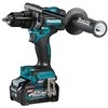 Makita HP001GM201 Smūginis Akumuliatorinis gręžtuvas-suktuvas XGT, 140/68NmNM, bešepetėlinis variklis, 13mm metalinis griebtuvas, 2X4,0Ah, greitasis kroviklis; MAKPAC lagaminas