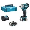 Makita TD111DSAJ Akumuliatorinis smūginis suktuvas, 12V MAX, 2x2,0 Ah Li-ion 135 Nm, 0,97kg, 1/4", LED, MAKPACK