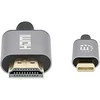 USB kabelis Manhattan USB-C - HDMI 1 m Juodas (153591)