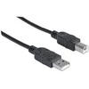 StarTech Manhattan USB 2.0 A/B USB kabelis 3 m USB A USB B Juoda