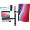 Laikiklis Intracom MANHATTAN Desktop Combo Mount su Monitorius Arm ir Nešiojamas kompiuteris Stovas nuo 13 iki 32 colių Monitorius iki 8kg ir nuo 10 iki 17 colių Nešiojamasis kompiuteris iki 8kg