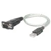 StarTech Manhattan 151856 serijinis kabelis Sidabras 0,45 m USB A Serial/COM/RS232/DB9