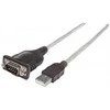 StarTech Manhattan 151856 serijinis kabelis Sidabras 0,45 m USB A Serial/COM/RS232/DB9