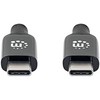 Kabelis USB Manhattan USB-C - USB-C 5 m Juodas (355971)